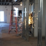 Sparks fly when you're building a new office!